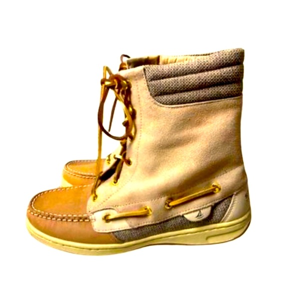 Women’s Sperry Hikerfish Linen Topsider Boot Size 8.5 - Picture 2 of 6